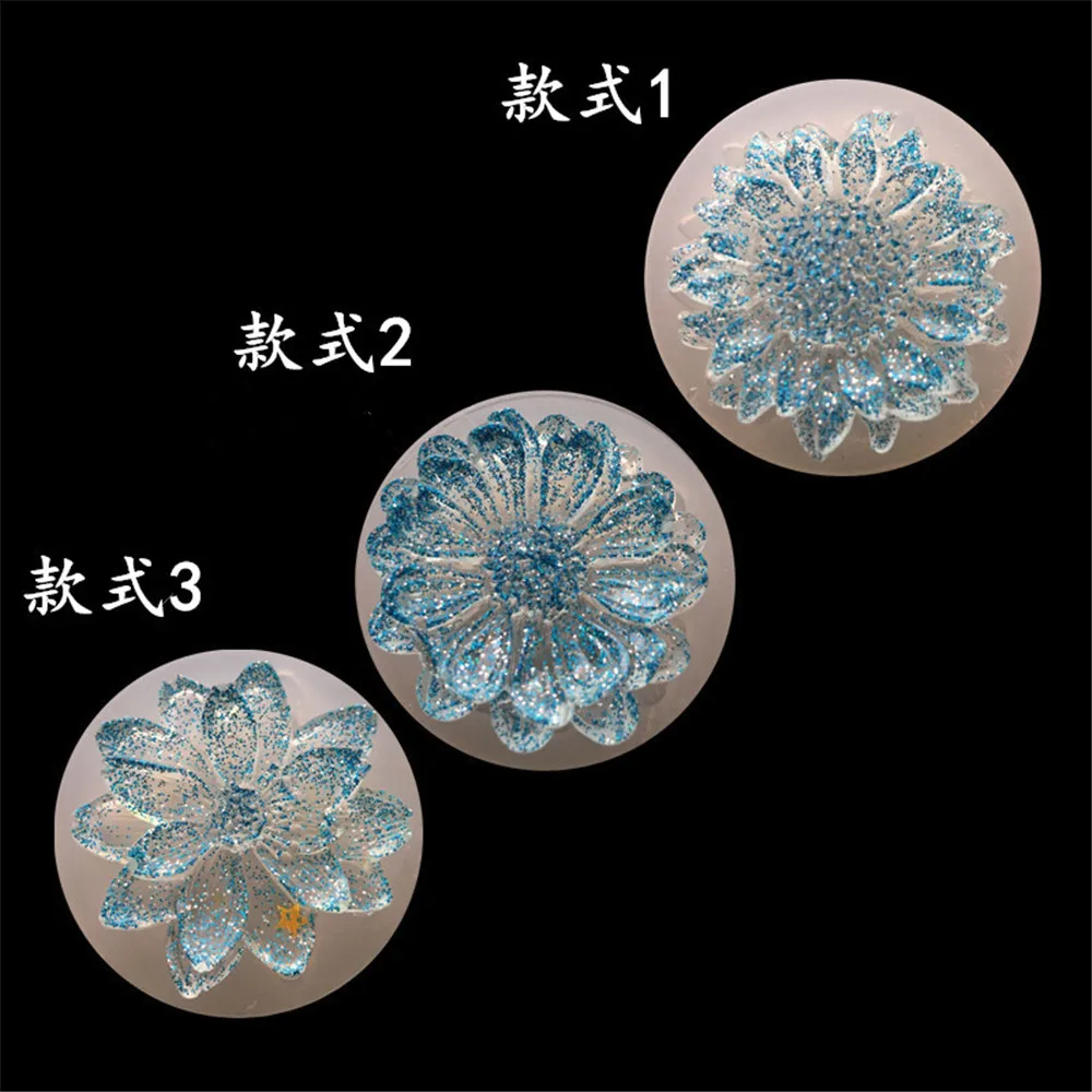 Глиняные формы для литья 3D Цветы сделай сам зеркальный кристалл эпоксидная смола