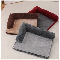 dog bed soft l shaped chaise lounge sofa cushion pet cat dog bed couch fleece warm dog beds for small large dogs puppy kennel