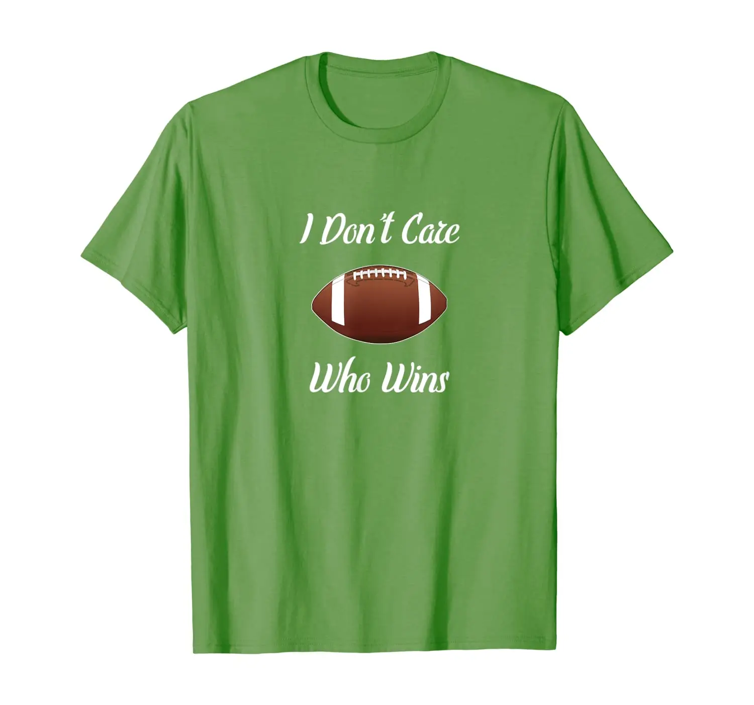 

I Don't Care Who Wins Football Game Sports Party T-Shirt