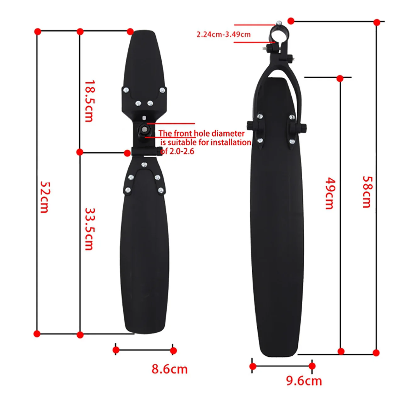 

Bicycle Fenders 20-26 inch Professional MTB Road Bike Mudguard Front and Rear MTB Mud Guard Wings for Bicycle Accessories