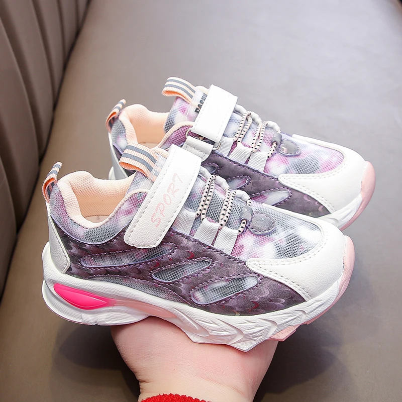 

Детские кроссовки для мальчиков и девочек, Повседневная дышащая спортивная обувь, Баскетбольная обувь, на осень