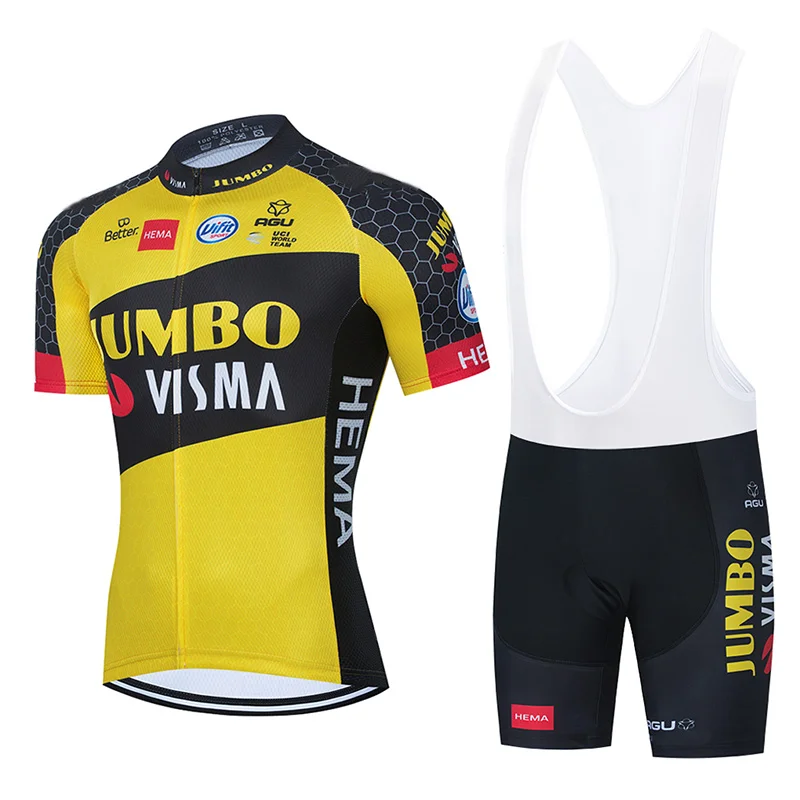 

2021Team Jumbo Visma Cycling Jersey 20D Set Summer Cycling Wear Mountain Bike Clothes Bicycle Clothing MTB Cycling Clothing