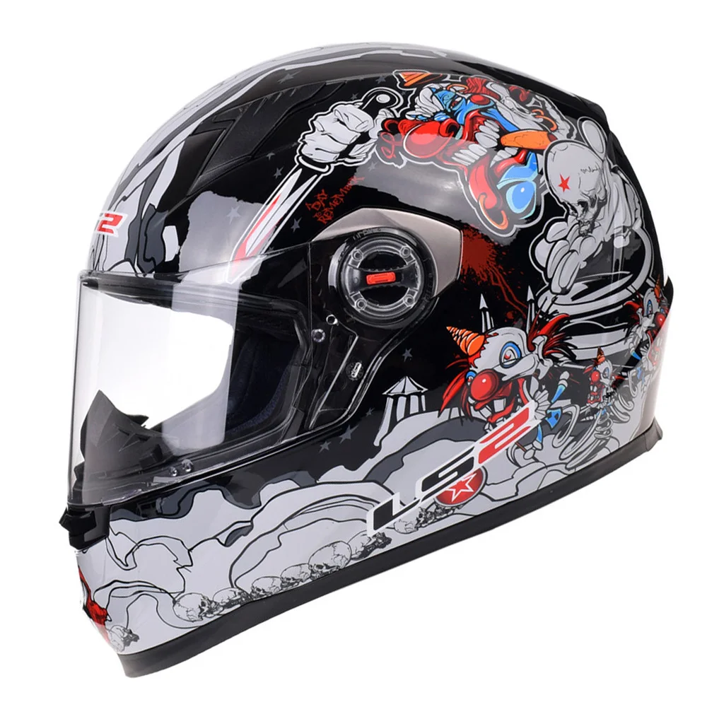 L LS2 FF358 мотоциклетный шлем анфас мотоциклетный мужской гоночный шлем Moto Casco Capacetes de Motociclista - Цвет: L