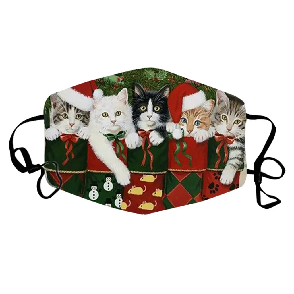 

Unisex Fashion Christmas Snowman Printing Mask Adjustable Washable Face Mask Mascarilla Reutilizable Mascherine Lavabili