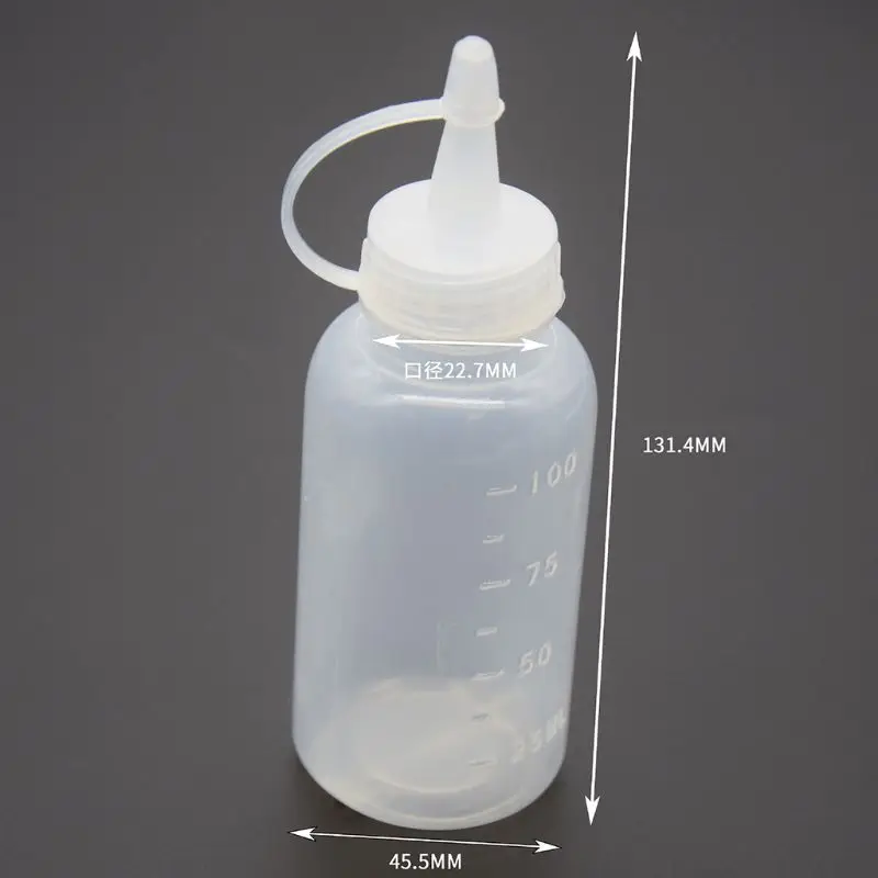 

10pcs100ML New Kitchen Plastic Squeeze Bottle Condiment Dispenser for Sauce Vinegar Oil Ketchup Cruet Salad Sauce Oil Dispenser