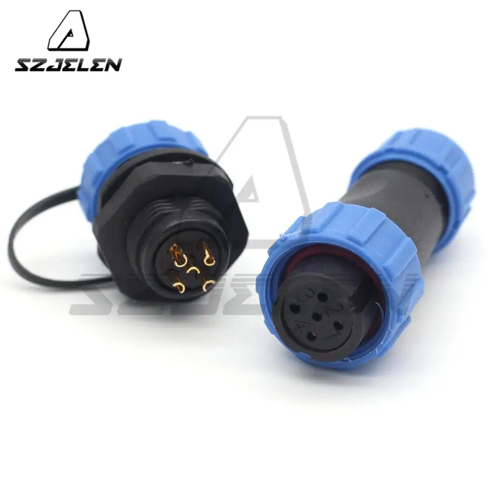 5 контактный водонепроницаемый разъем SP13 IP68 круглые разъемы для розеток