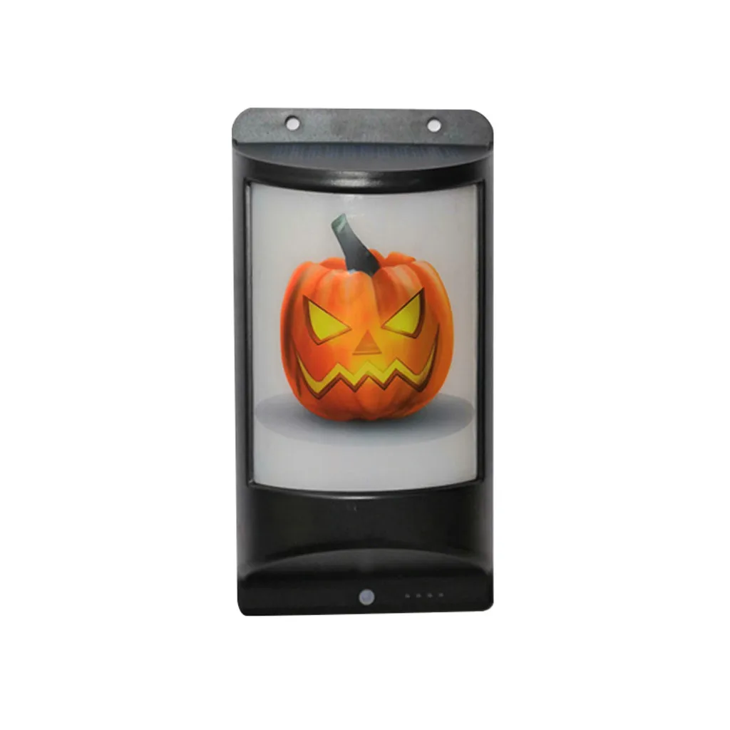 Светодиодный настенный светильник на солнечных батареях для Хэллоуина