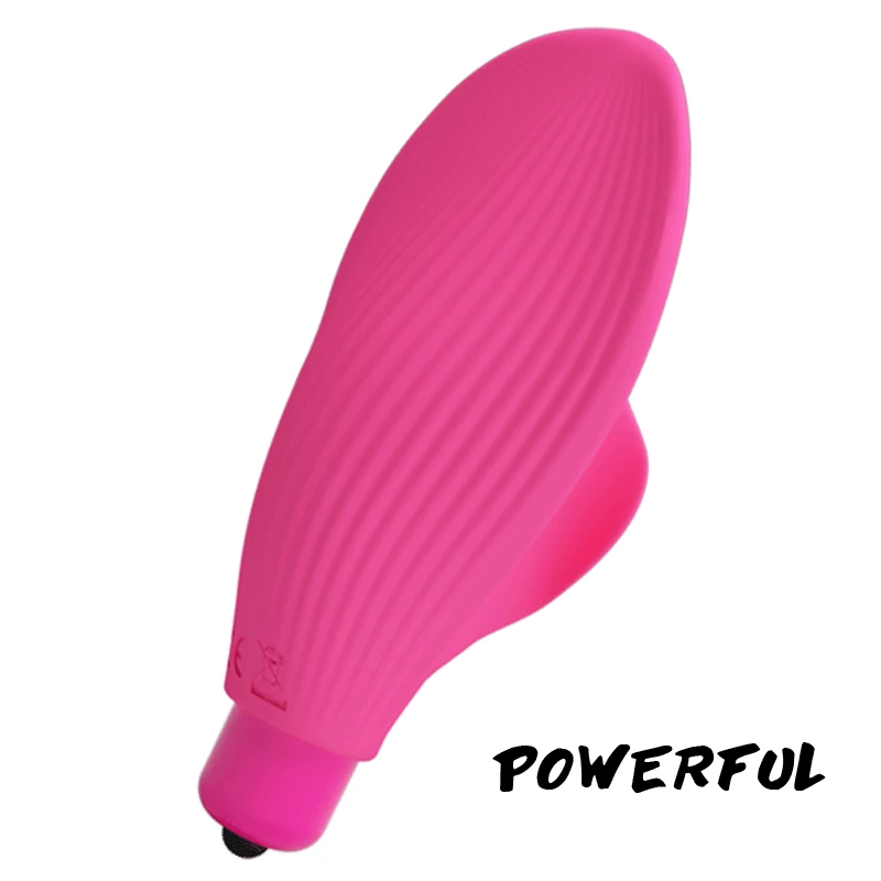 Силиконовый Пальчиковый Вибратор в форме ракушки для женщин секс игрушка