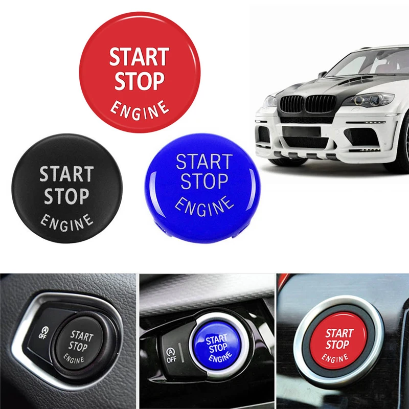 Car Engine Start Button Replace Cover Stop Switch Button Decoration For BMW 3 5 Series E90 E91 E60 E61 X5 E70 X6 E71 E72 Z4 E89 