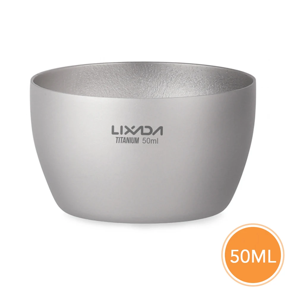 Титановая Двойная Стенка обеденная чаша походная мини чайная чашка кофейная