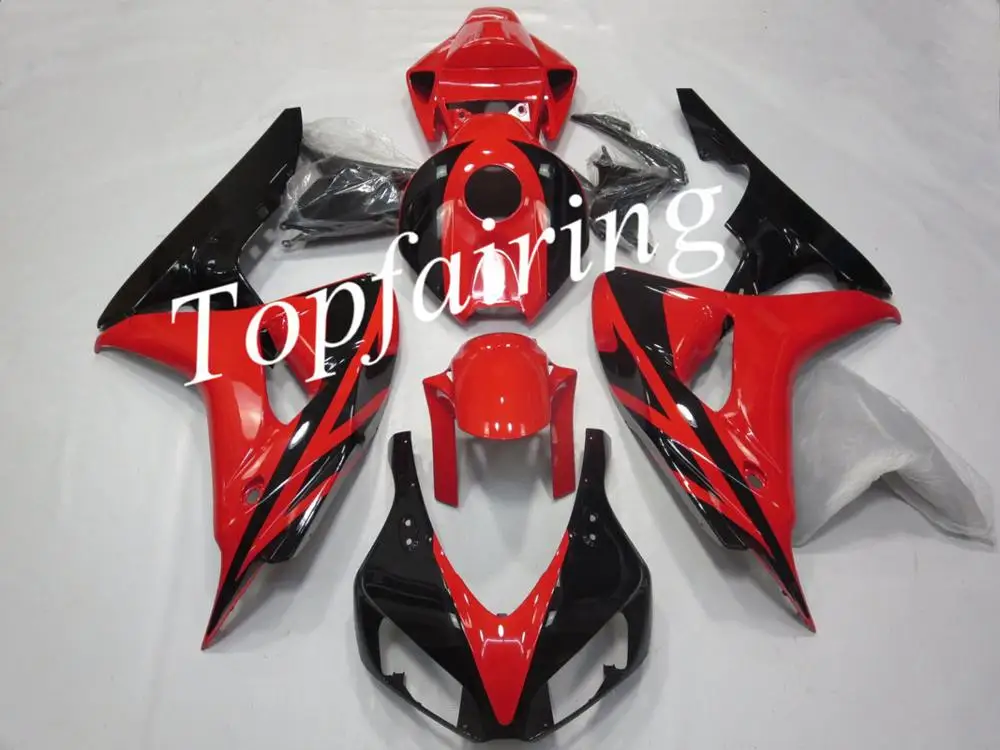 Red Black 2 ZXMT обтекатель с комплектом кузова Подходит для Honda CBR1000RR 2006 2007 06 07 ABS литья под давлением многоцветный синий желтый красный белый черный - Цвет: Red Black 2