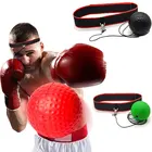 Боксерский мяч на голову, скоростной мяч для бокса, тренировка реакции, упражнения для фитнеса, полиуретановая пена, товары для дома, тренажерного зала, бокса, отражающий мяч