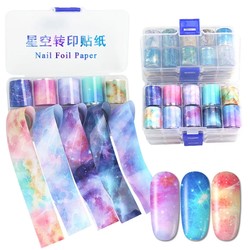 Переводная наклейка для ногтей сделай сам декор маникюра Рождественский стикер