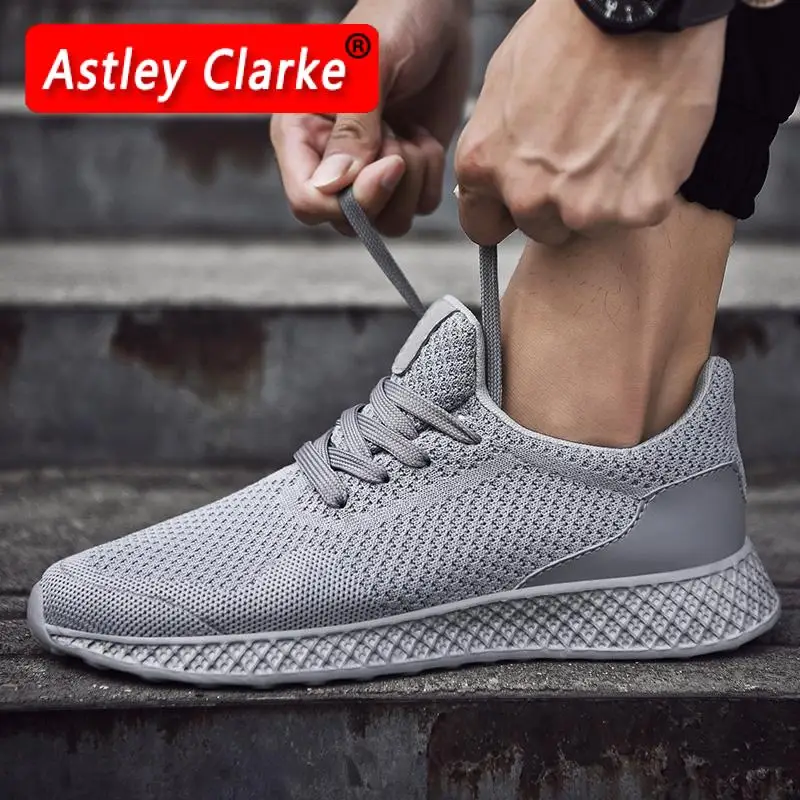 Мужские кроссовки сетчатые сверхлегкие дышащие спортивные для бега ходьбы