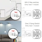 Умный дом, миниатюрный переключатель, Tuya ZigBee Smart светильник 2 комплекта, диммер, модуль, концентратор, приложение Smart Life, Голосовое управление Alexa, Google Home