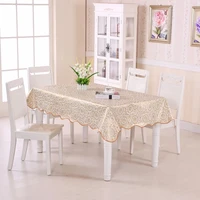 1pcs dining table cover pvc tablecloth waterproof flower stamping round table cloth kitchen natal toalha de mesa tovaglia e007