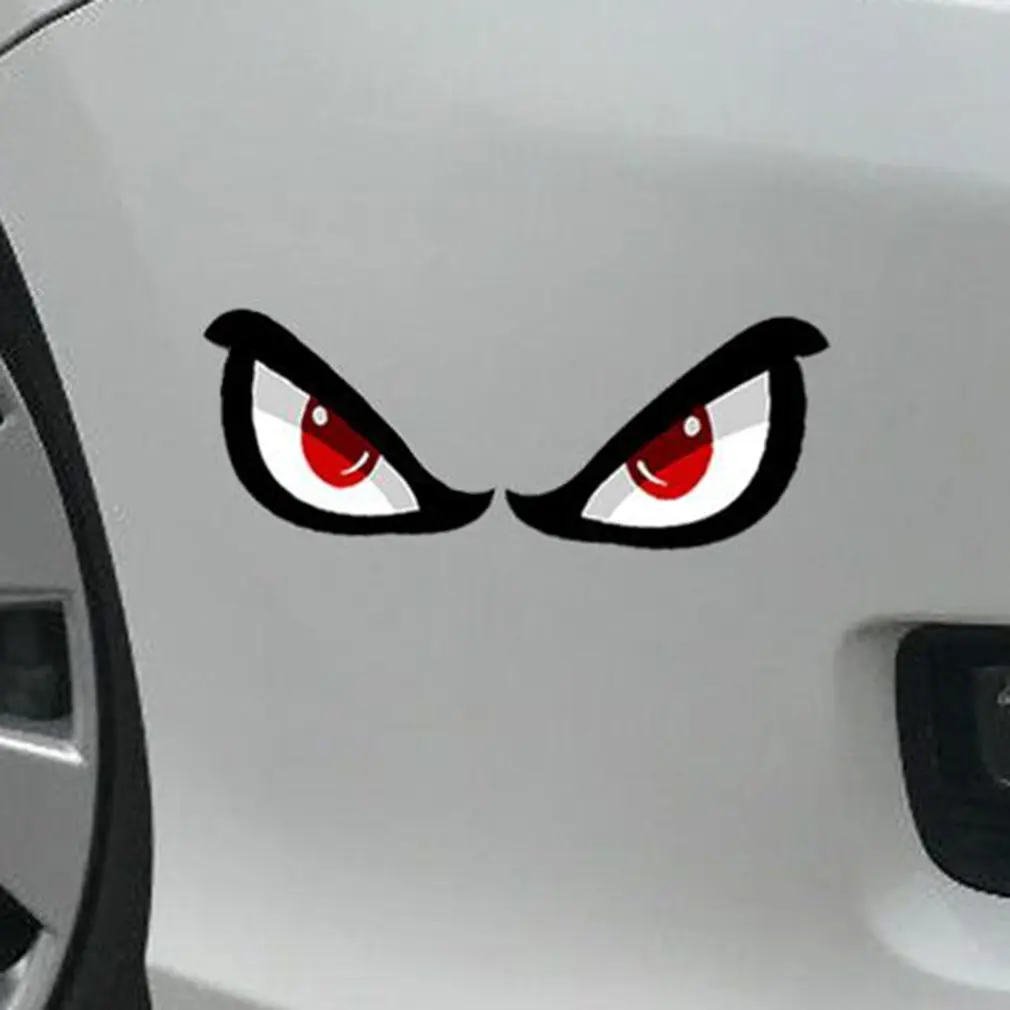 

3D Shark Eye Reflective Stickers Decals Waterproof Car Rearview Mirror Safety Night Stickers Car Styling Decals