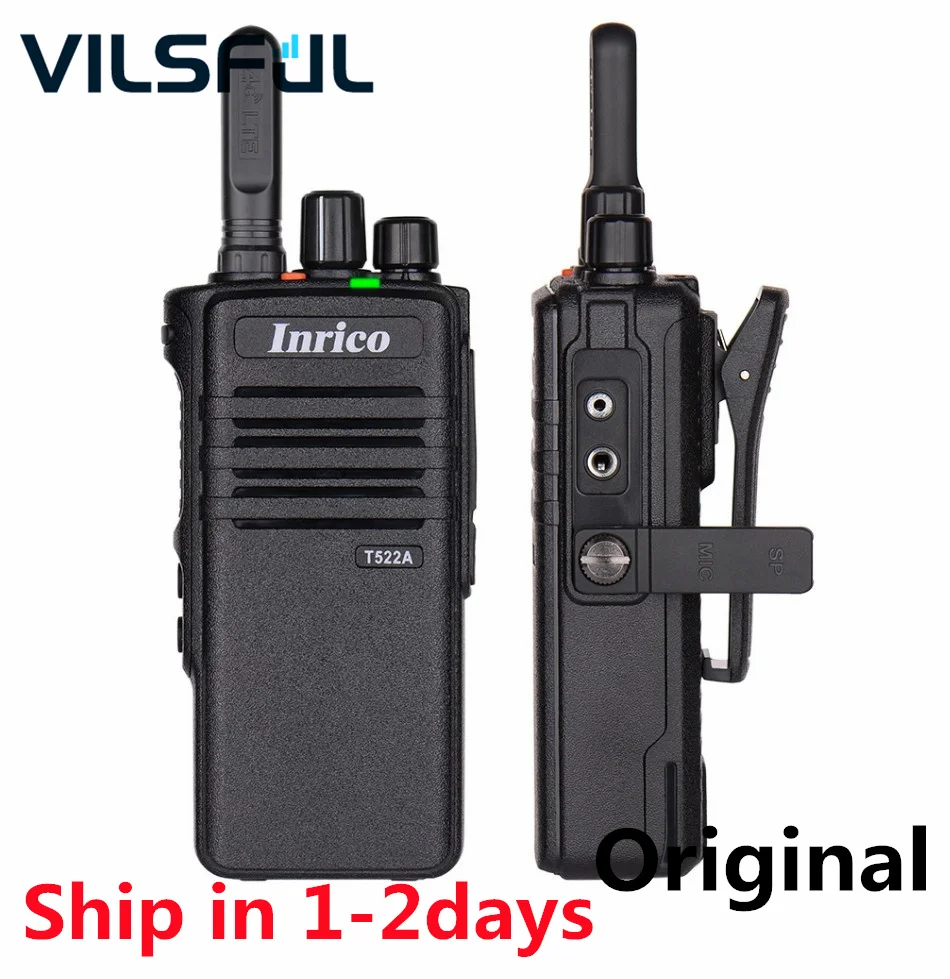Inrico T522A 4G LTE Zello Network Radio Ptt Walkie Talkie GPS WIFI Bluetooth Poc Radio Android Walkie Talkie