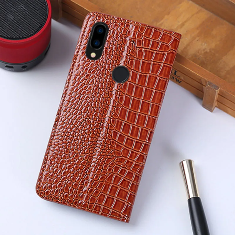 Brown Роскошный откидной телефон для Redmi Note 7 из искусственной кожи с откидной текстурой для Lumia 3 Max 2 3 A1 2 Note 4 5 6 7 - Цвет: Brown
