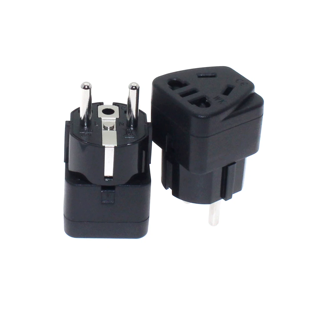 Европейская вилка для путешествий Тип F преобразователь переходник CN AU US разъем в