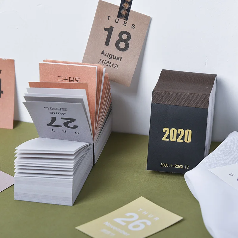 2020 мини календарь самоклеящиеся наклейки для рабочего стола планировщик
