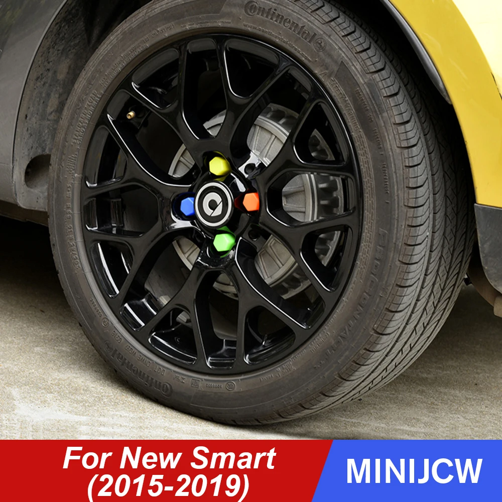 4 шт. колпачок на ступицу колеса силиконовая защитная крышка гайку для нового Smart