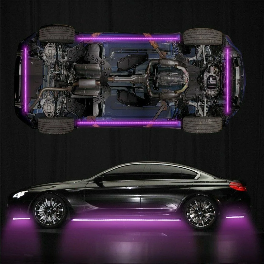 Светодиодная ленсветильник RGB 5050 4 шт. гибкая фотолента 90 120 см водонепроницаемая