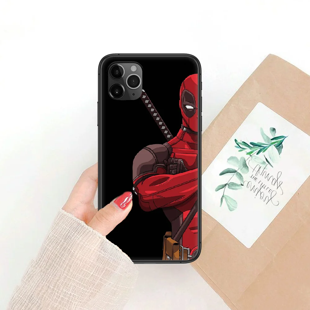 

Super Hero Deadpool Phone Case Cover Hull For iphone 5 5s se 2 6 6s 7 8 12 mini plus X XS XR 11 PRO MAX black luxury shell art
