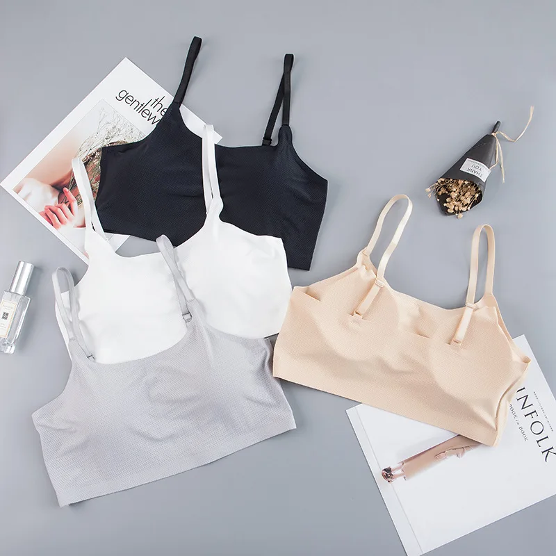 Эластичный бюстгальтер со шнуровкой на груди тонкий слитный бесшовный топ-труба