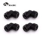 Bykski 90-градусный фитинг для OD12mmOD14mmOD16mm жесткая трубка для ручного компрессионного медного фитинга с двойным интерфейсом 4 шт.лот