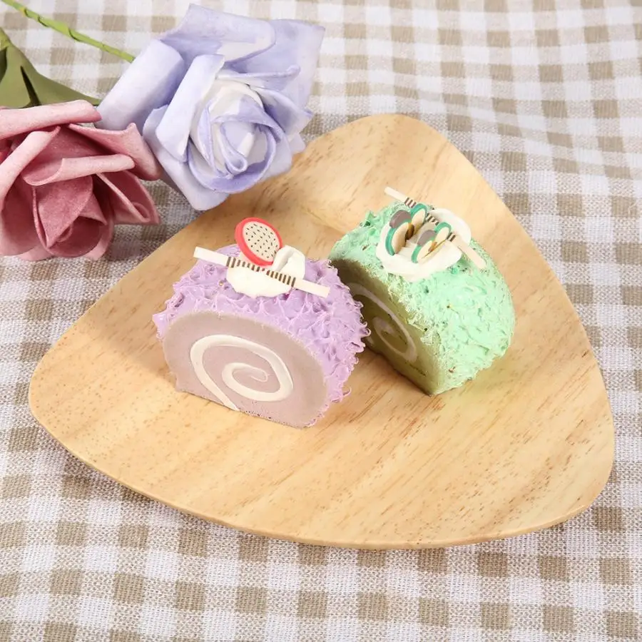 Деревянный поднос десертные тарелки 2 шт. деревянная тарелка для печенья