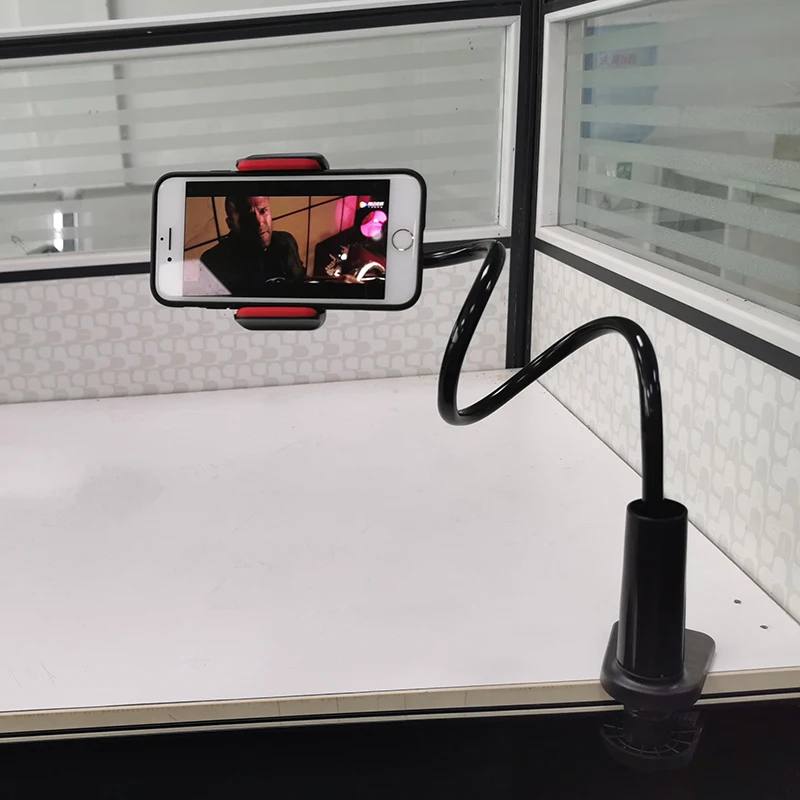 Универсальный держатель для телефона зажим кровати гибкий гусиная шея с