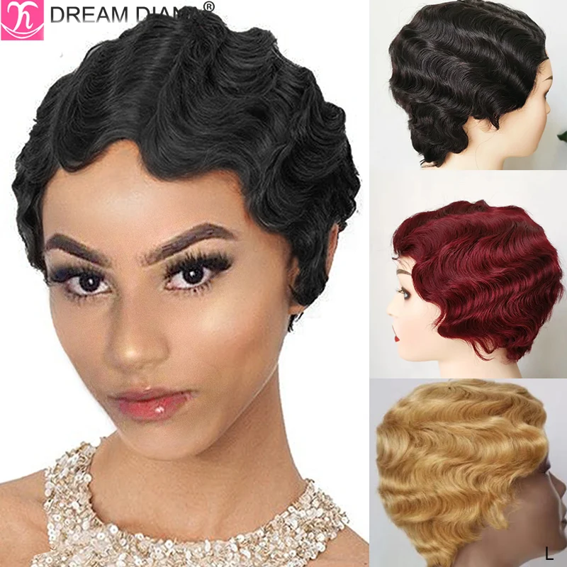 Парики из бразильских волос DreamDiana предварительно окрашенные парики