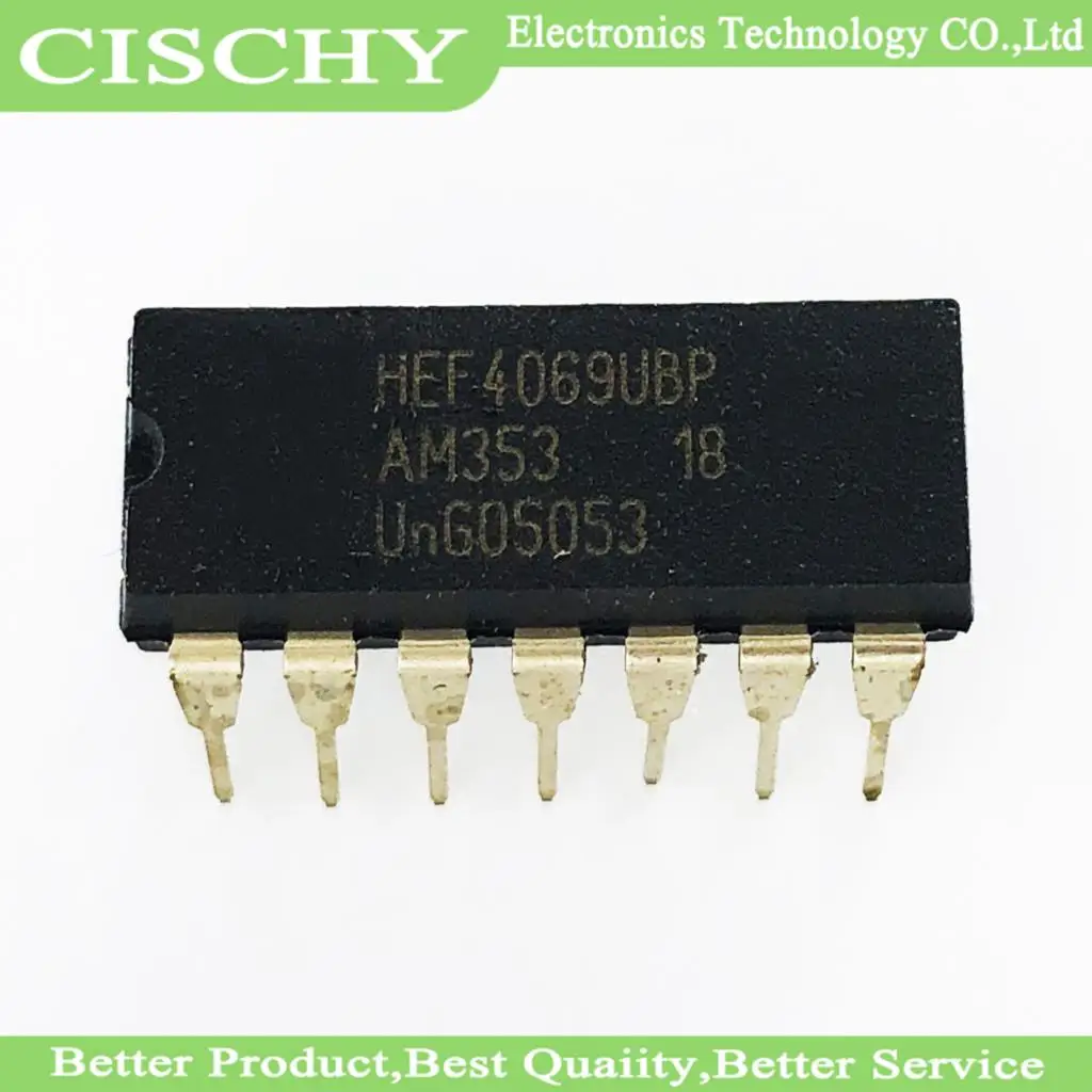 

10 шт. HEF4069UBP DIP HEF4069 DIP14 HEF4069BP DIP-14 Новый и оригинальный IC в наличии
