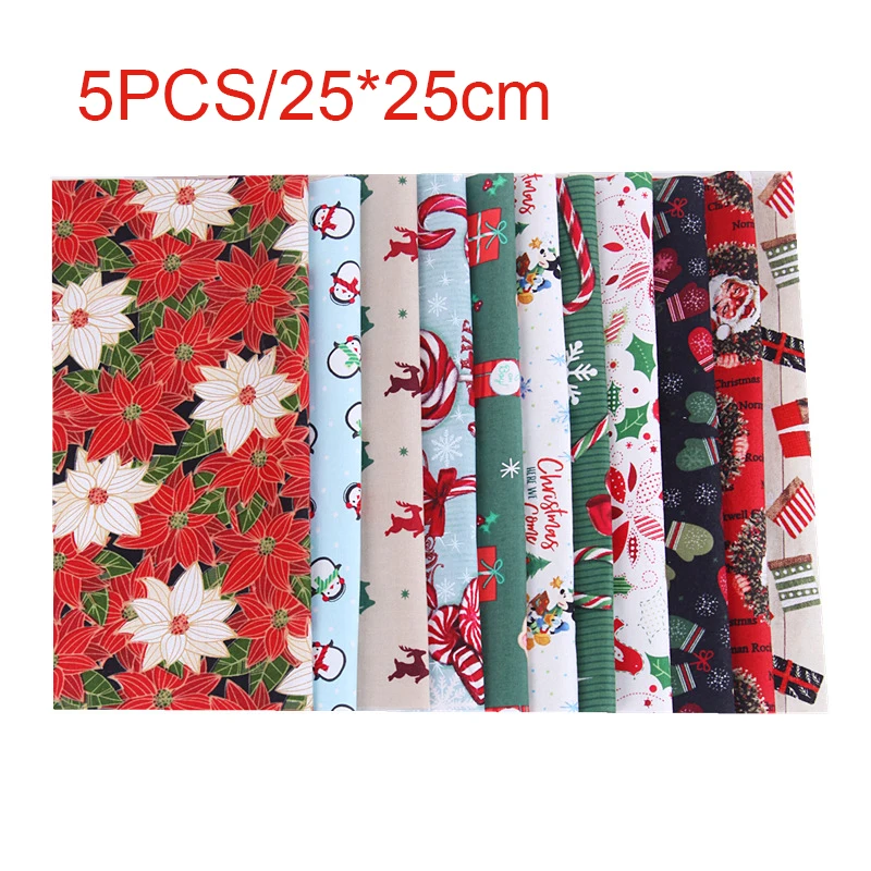 25 см x 25 см/15 см x 15 см, рождественское шитье, пэчворк, цветочный принт, хлопковая ткань, смешанный стиль, ручная работа, сделай сам, материал одежды