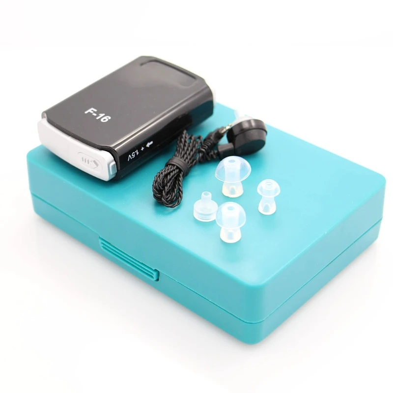 AXON F 16 Карманный высокой мощности ящик с проводами мини слуховой аппарат