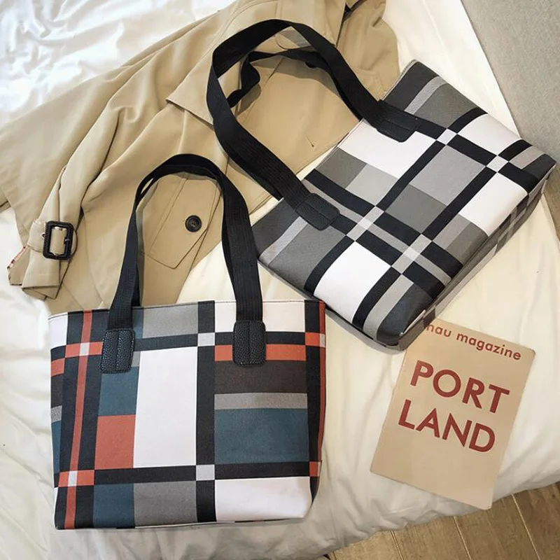 Повседневная Вместительная женская сумка-тоут на плечо дамские сумочки для