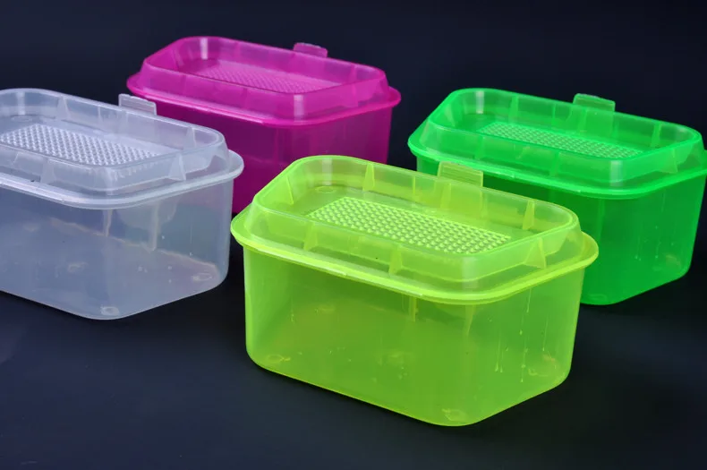 1pc High Quality Box LEO Color Transparent Earthworm Bait Feeding Fishing Tools Accessories | Спорт и развлечения