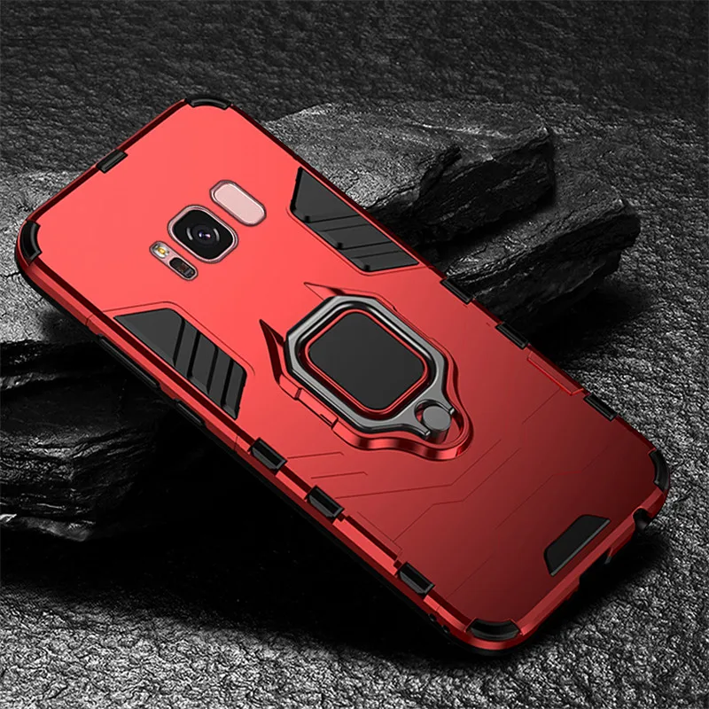 Роскошные Магнит металлическое кольцо Чехлы для samsung Galaxy A70 A60 A50 A30 A20 A10 A9 A8 A7 A8S S10e S10 S9 S8 плюс противоударный корпус