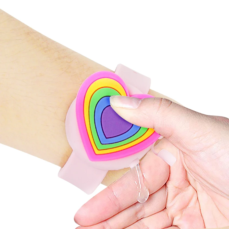 4 шт. Портативный браслет для рук мыльный диспенсер дезинфекции дезинфицирующего