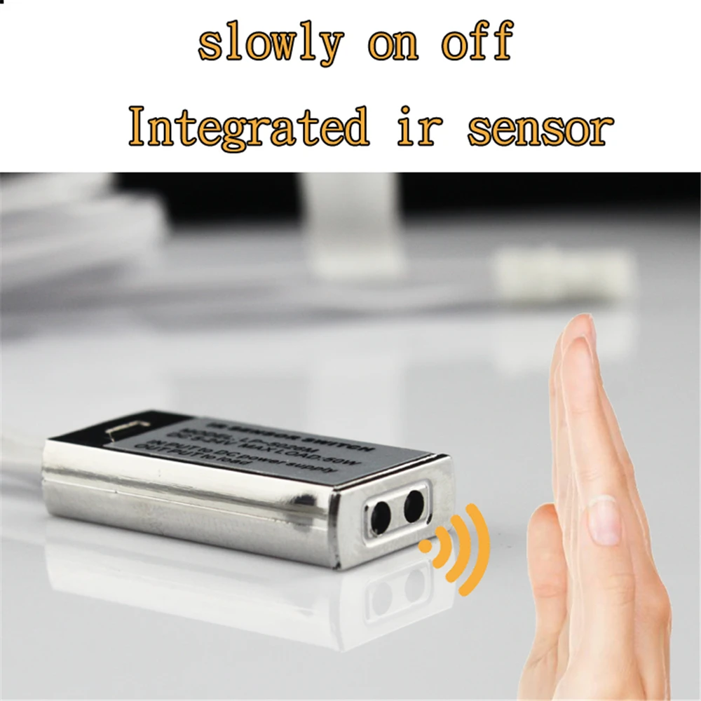 DC 12В/24В ИК ручной датчик волны переключатель 5A 10 см чувствительное расстояние для