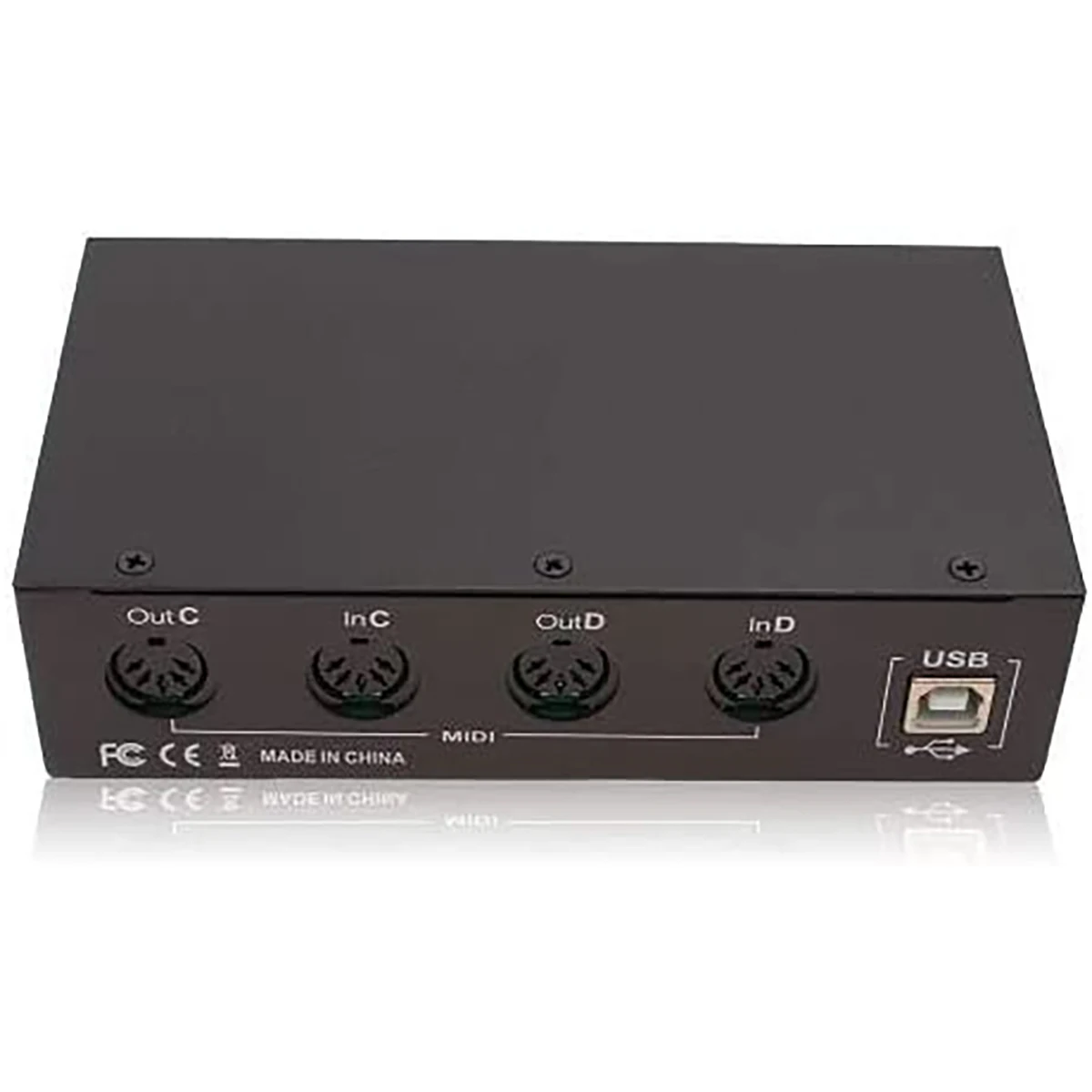 MIDI Box Musical Instruments USB Interface Merge Thru 64 Channels Guitar Parts &amp Accessories | Спорт и развлечения