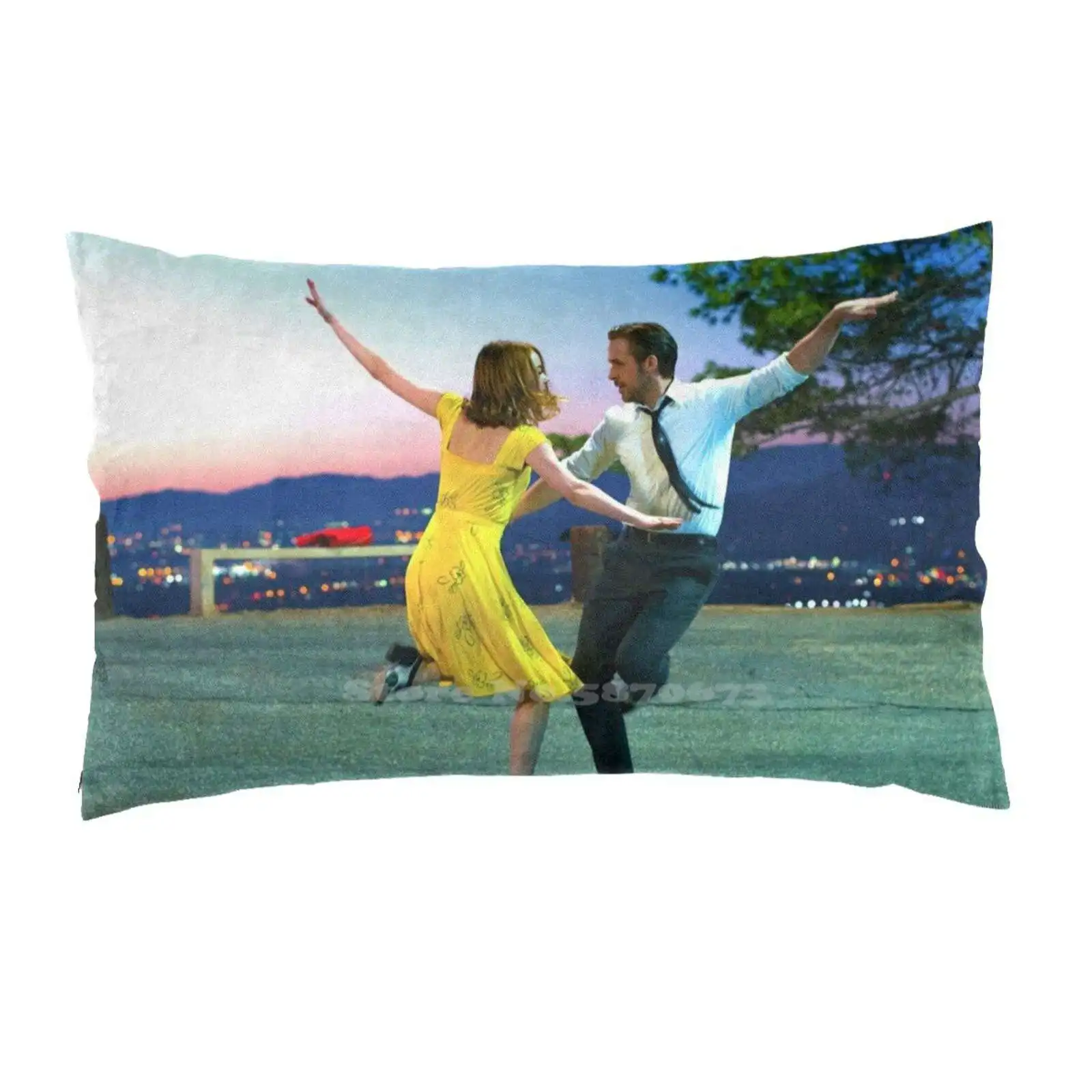 La Land Cushion Cover For Sofa Home Printed Pillowcases Emma Stone Ryan Gosling Movies Movie Songs Singing |