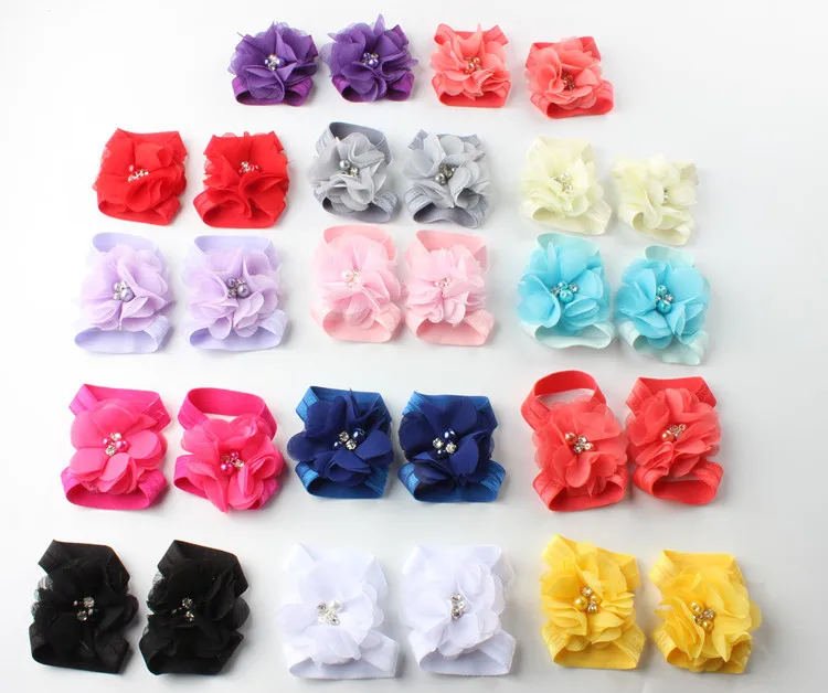 

Baby Lace Foot Flower Barefoot Shoes Decorated Toddler Infant Socks Summer Style Sweet Accessories For Girl Photo Props