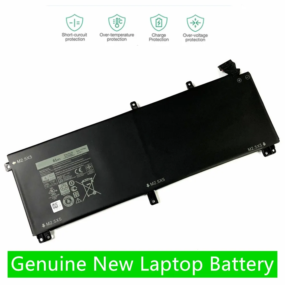 Аккумулятор T0TRM для ноутбука Dell XPS 15 9530 прецизионный M3800 TOTRM H76MV 7D1WJ 61WH 245RR |