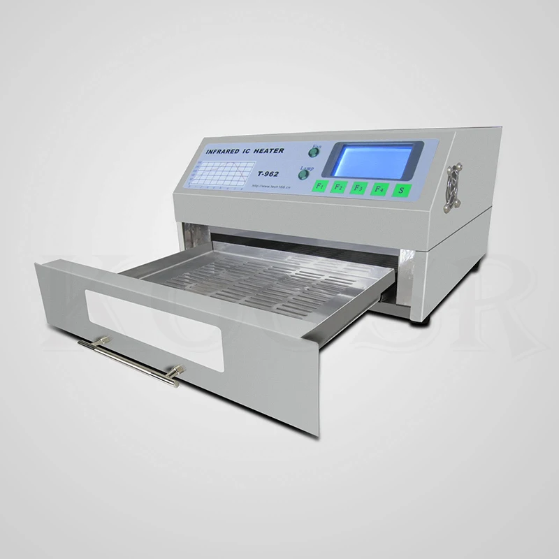 PUHUI T-962 T962 печь оплавления инфракрасный IC НАГРЕВАТЕЛЬ паяльная машина 800 Вт 180x235 мм T962 для BGA SMD SMT Rework CE сертификат