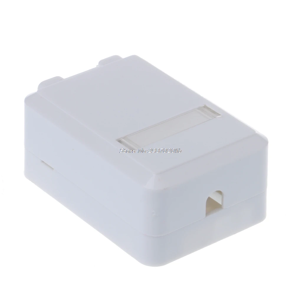 Коробка RJ с модулем Cat6 Настольная коробка однопортовая панель для RJ45 RJ11 AMP mount Au13 19