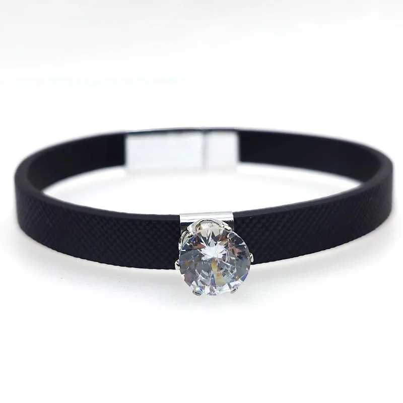 2020 взрывной горный хрусталь кожаный браслет для женщин креативный Железный Шарм