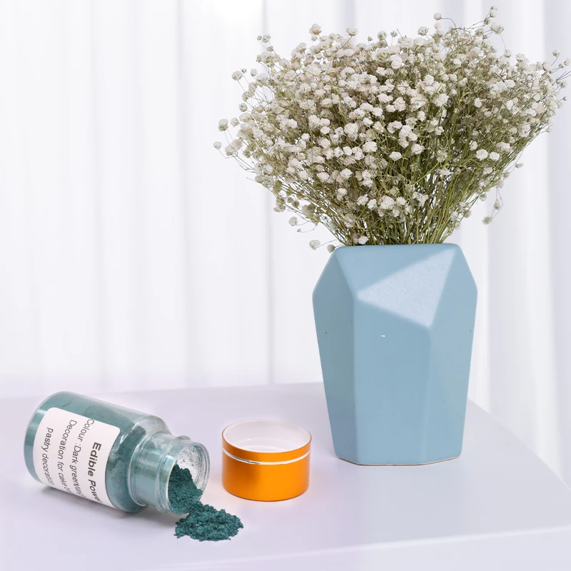 Пищевой порошок зеленого цвета для шоколада торта хлеба выпечки обжарки