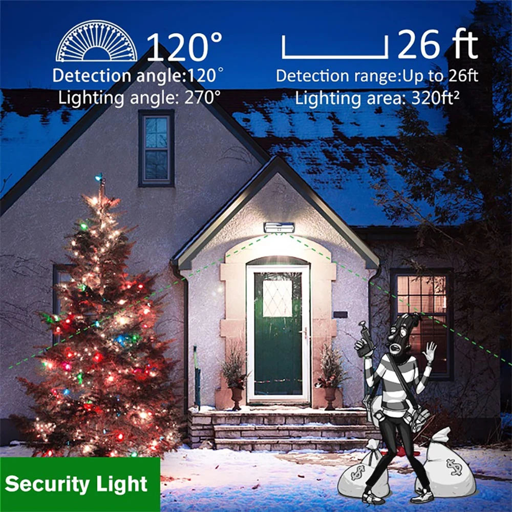 Светодиодный садовый светильник Mpow на солнечной батарее 132 лм с пассивным ИК